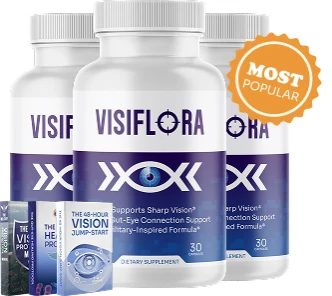 Three bottles of VisiFlora with bonus e-books